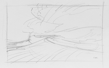 Compositional Study for Long Timber 2 by Scott  Breton | Lethbridge Gallery